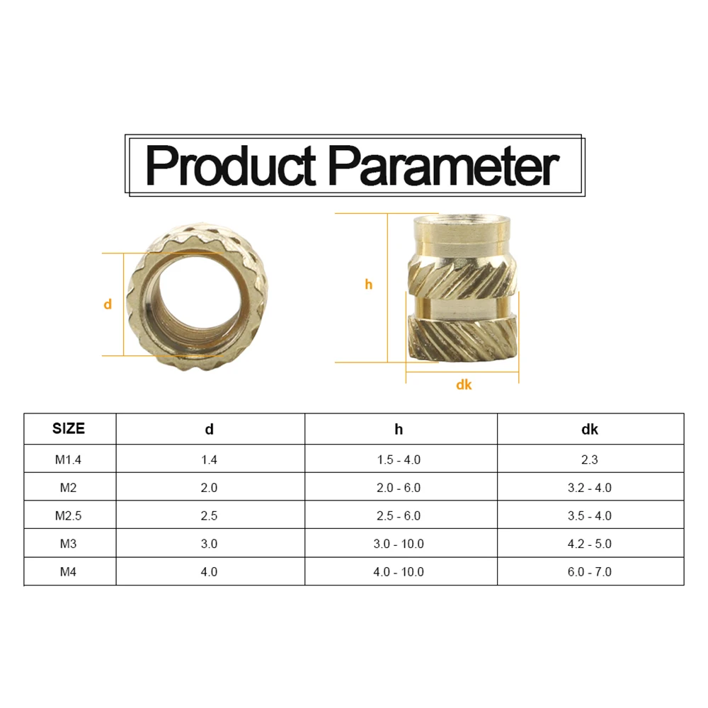 Латунная вставка с накаткой m2 - Фотография_6