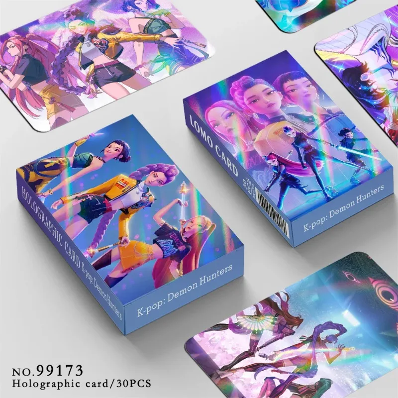 Новые лазерные карты kpop demon hunters 30/55/92 k-pop witch hunt - Фотография_3