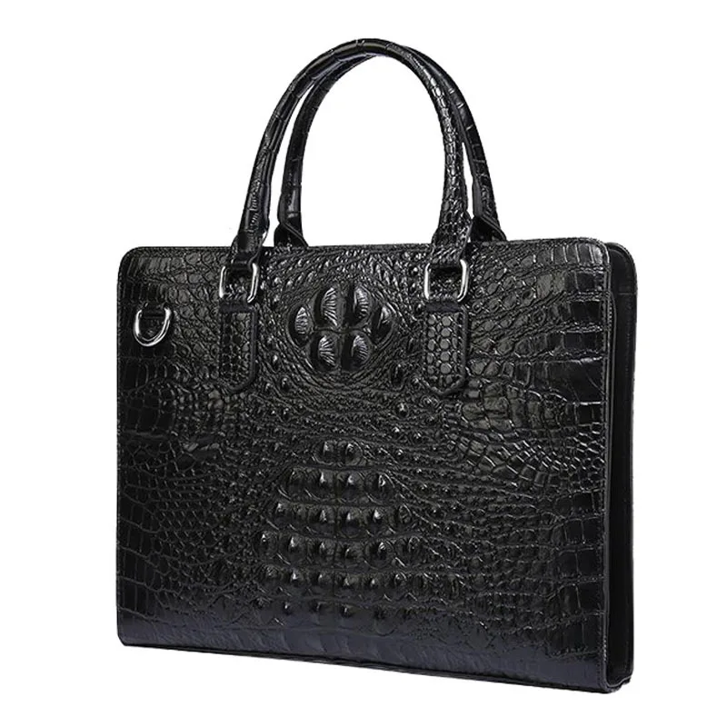 Новая модная сумка-мессенджер из натуральной крокодиловой кожи - Фотография_2