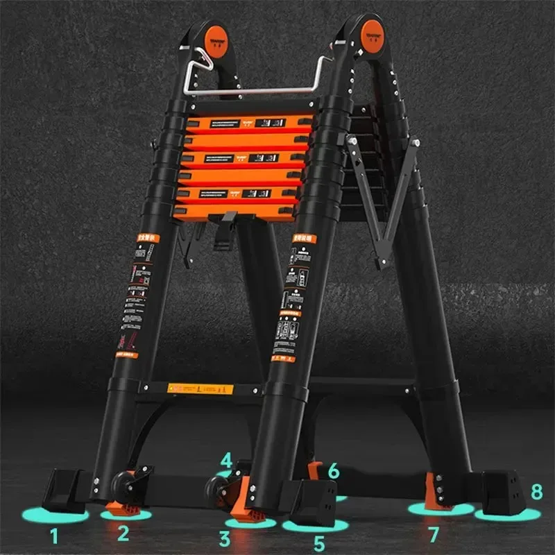 Телескопическая лестница из алюминиевого сплава - Фотография_4