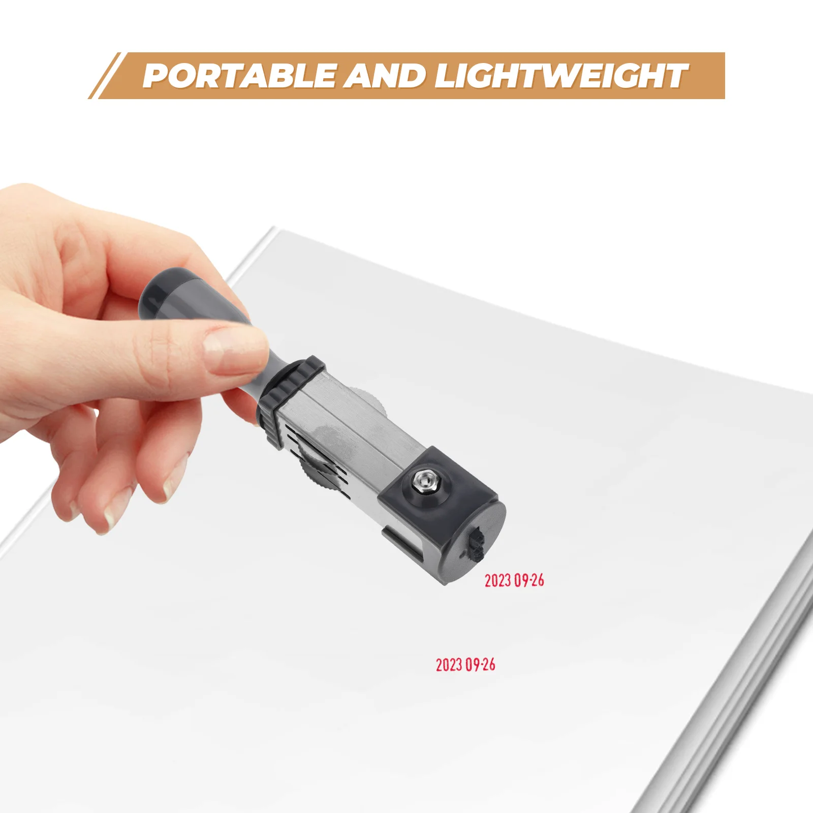 С датой, ручной полипропиленовый железный штамп - Фотография_3