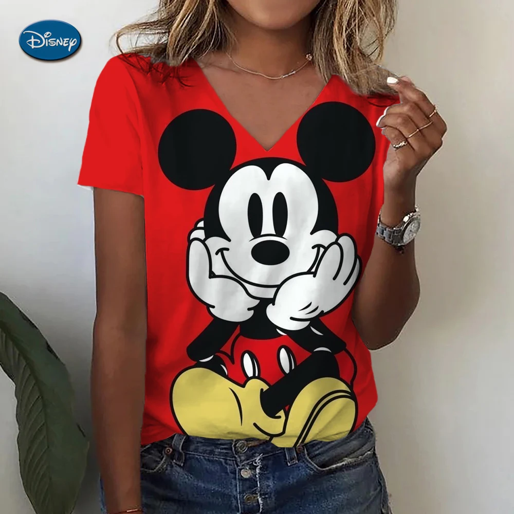 Женские футболки disney с микки маусом и 3d принтом - Фотография_4
