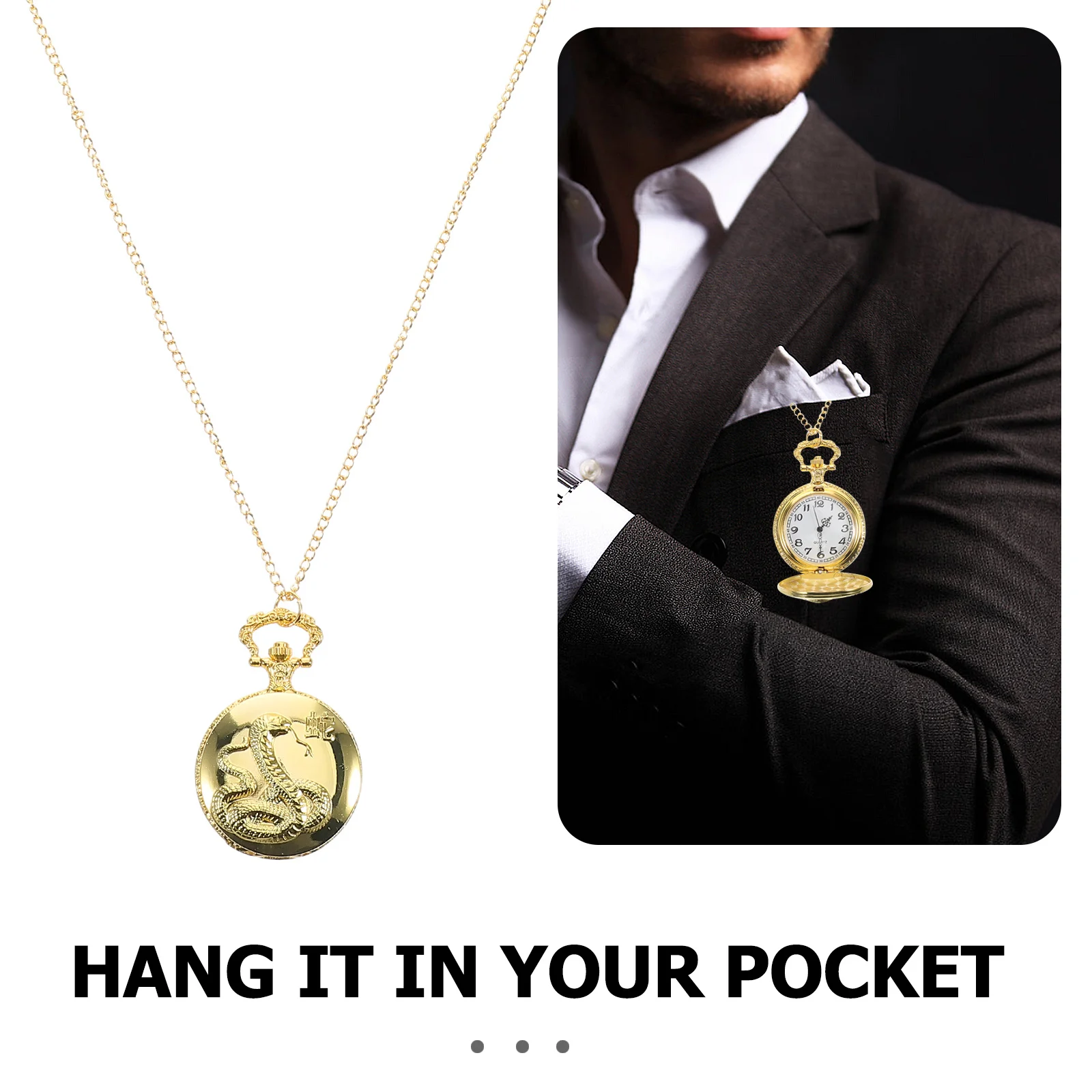 Винтажные карманные часы с китайским зодиаком и животными - Фотография_2