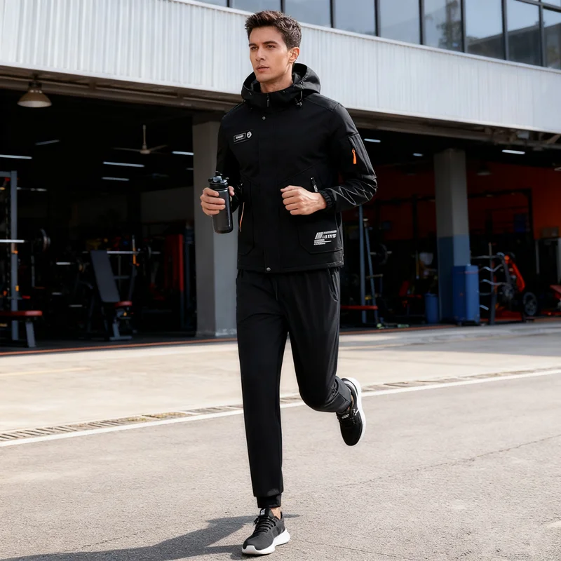 Уличная спортивная повседневная спецодежда на флисовой подкладке