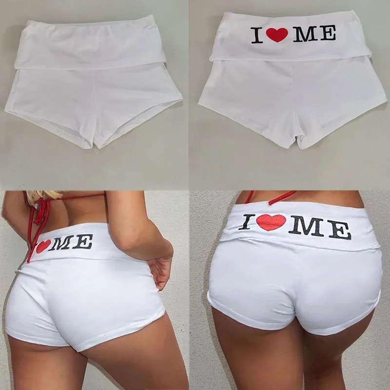 Женские повседневные шорты с принтом i love me - Фотография_6