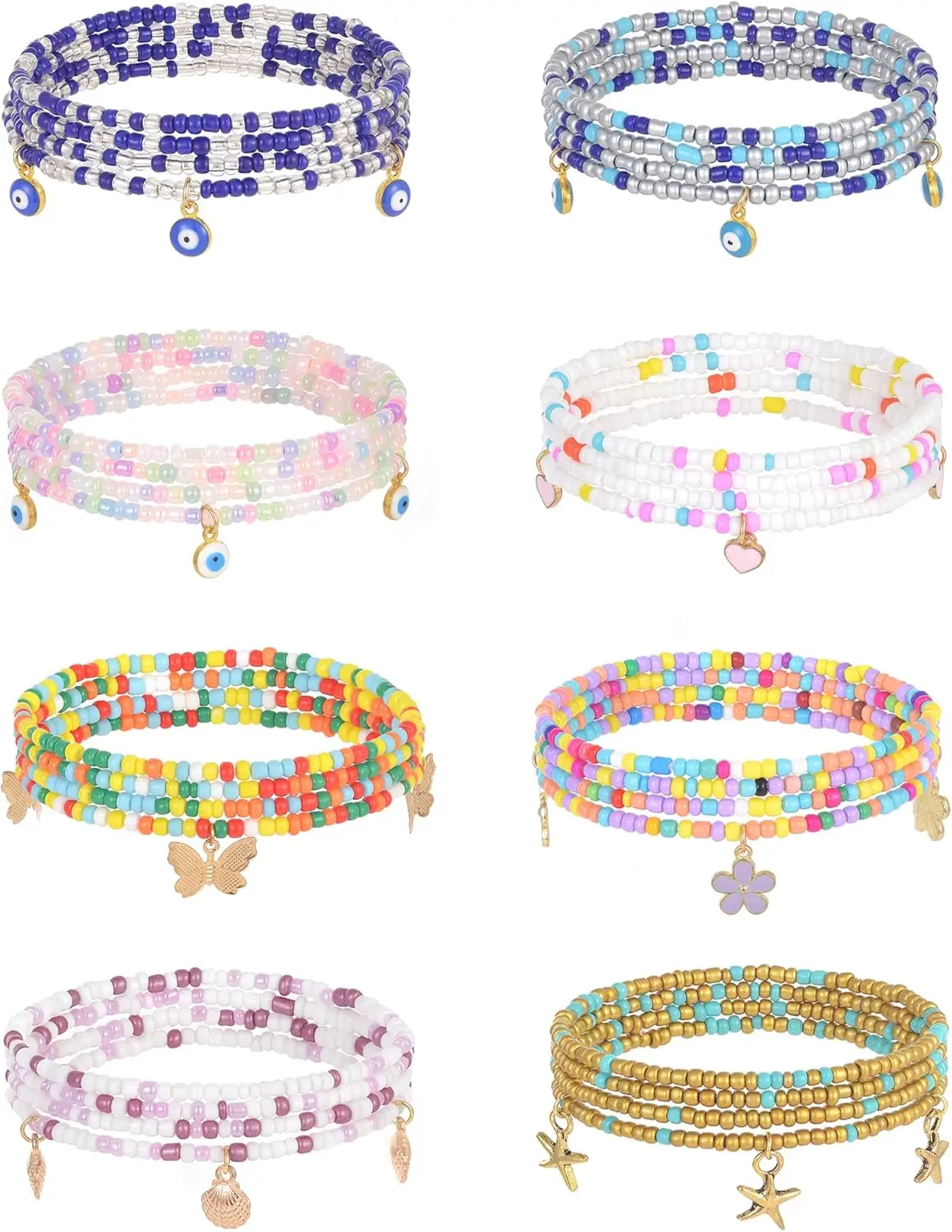 Африканская поясная цепочка из бисера