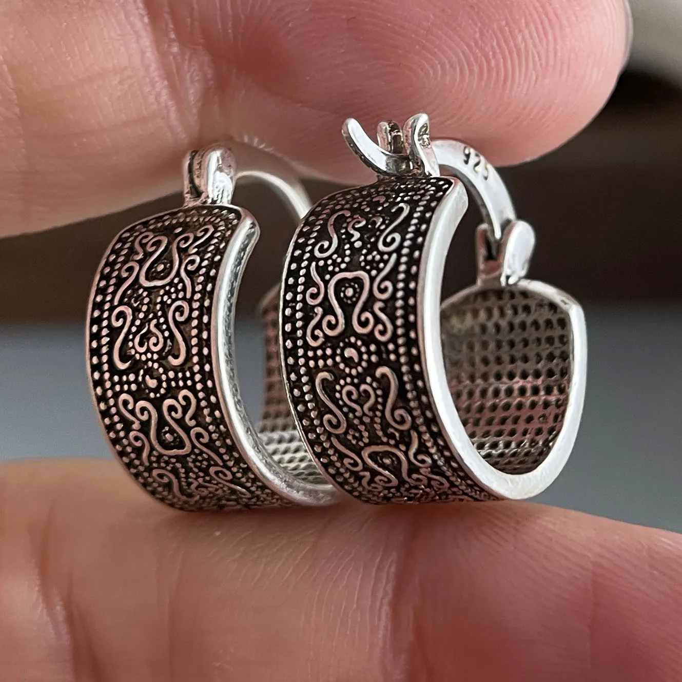 Серьги из стерлингового серебра 925 пробы для женщин - Фотография_5