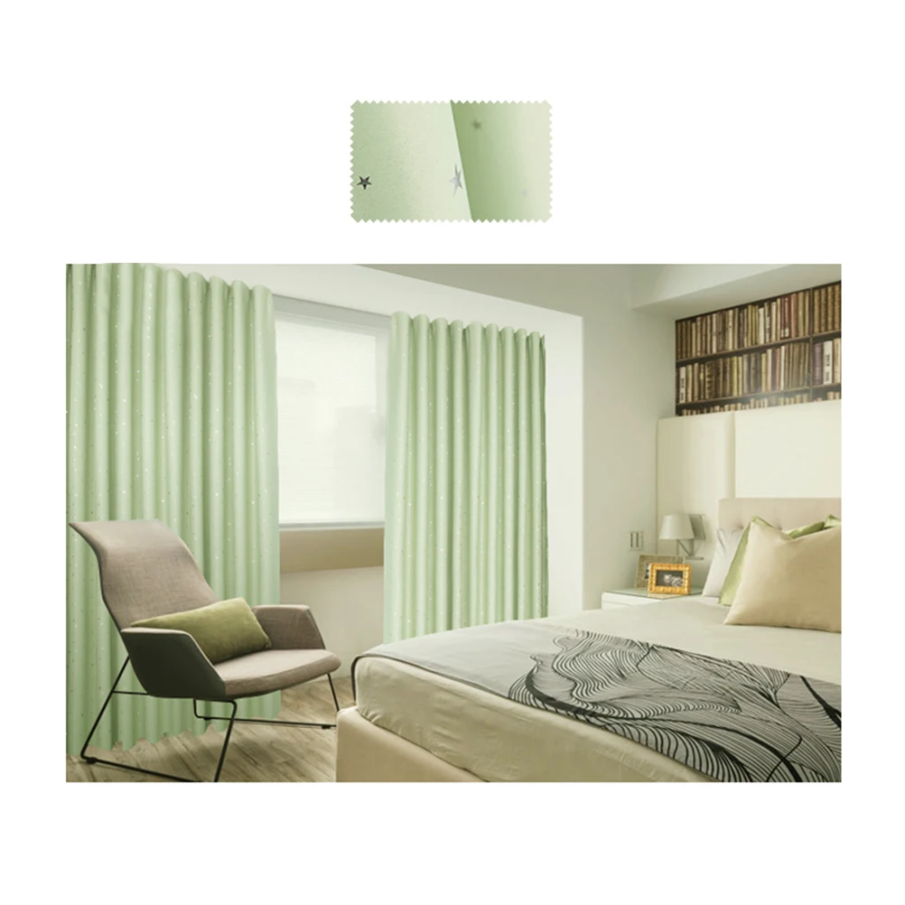 100x250 см элегантные плотные оконные шторы со звездами и узором