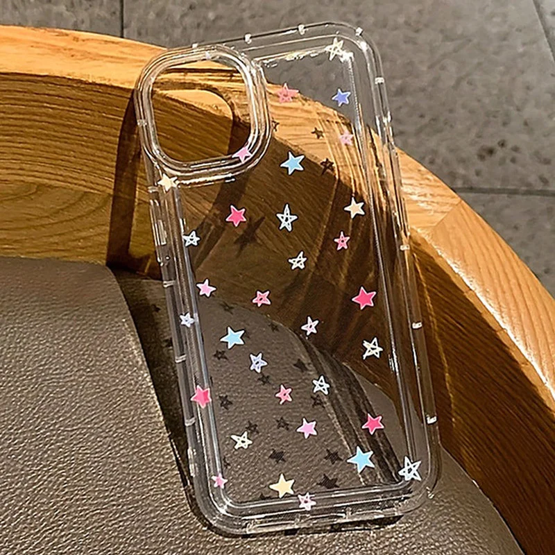 Мягкий чехол colorful love с маленьким цветком для iphone 16 - Фотография_4