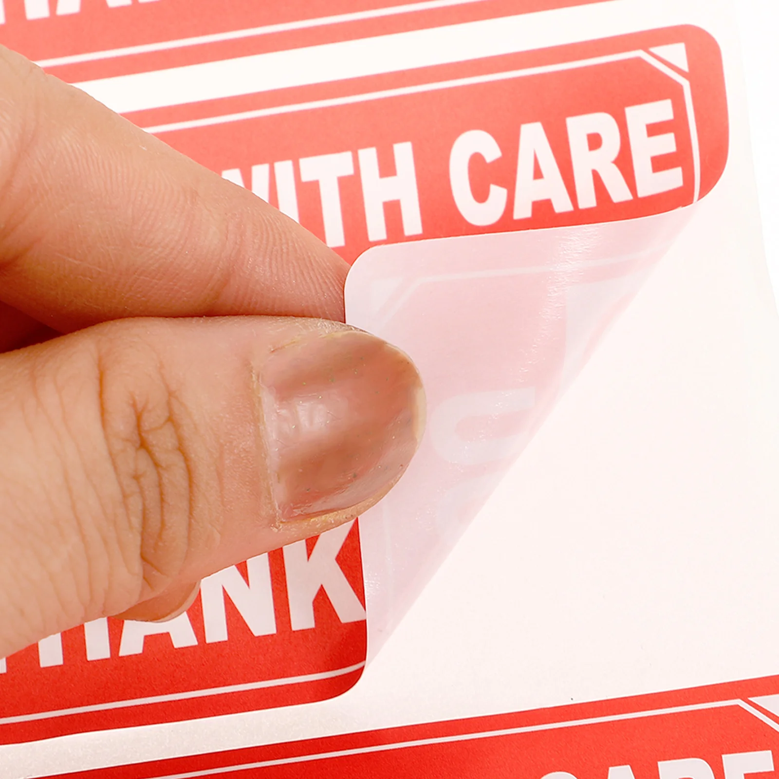 Хрупкие наклейки в рулоне