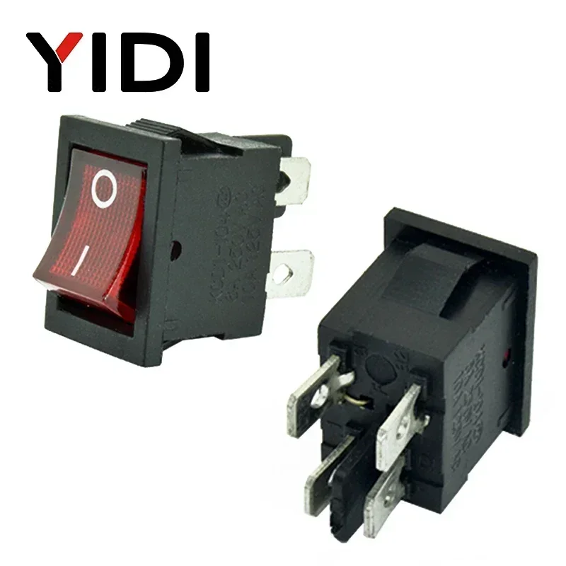 6a 250vac kcd1-104 кулисный переключатель 4pin вкл - Фотография_6