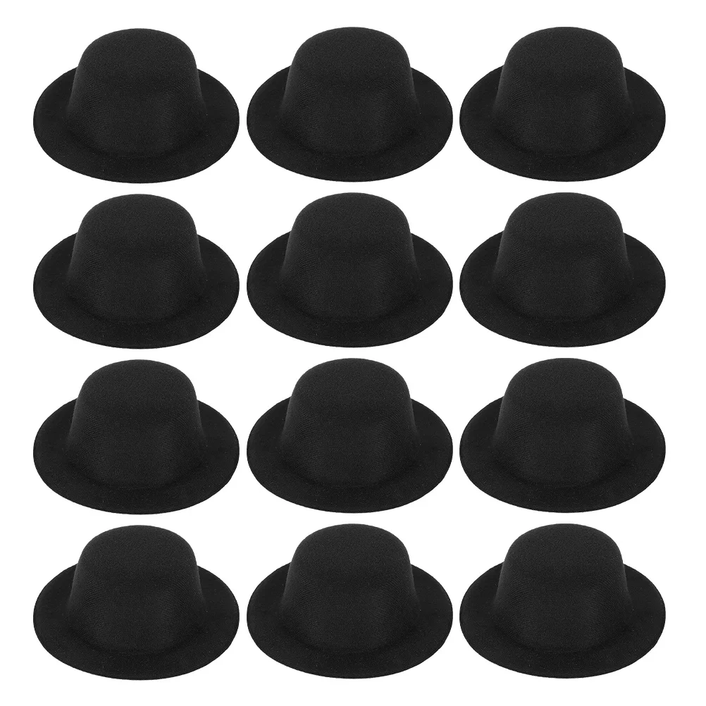 Мини-цилиндр черный фетр миниатюрные - Фотография_6