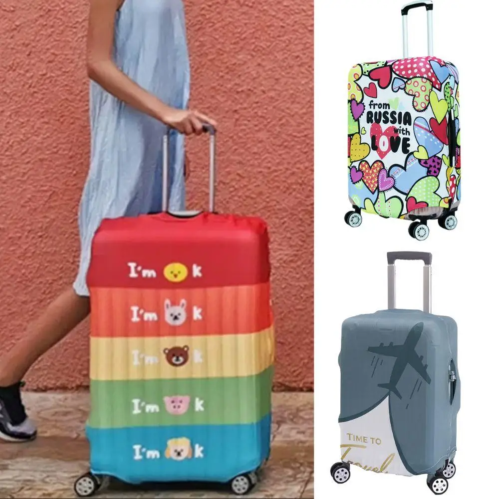Чехол для дорожного багажа с мультяшным принтом