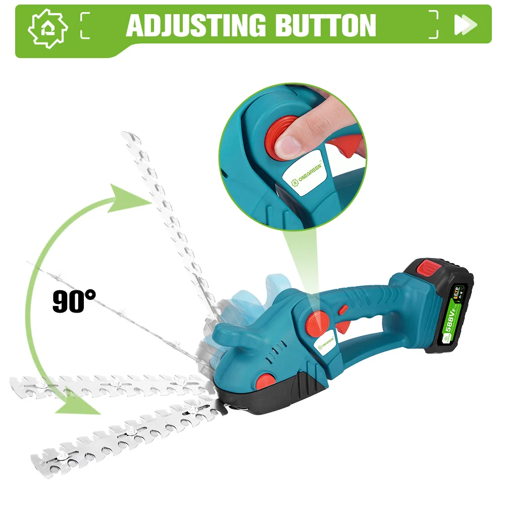 Onegreen 3 в 1 телескопический триммер для живой изгороди - Фотография_5