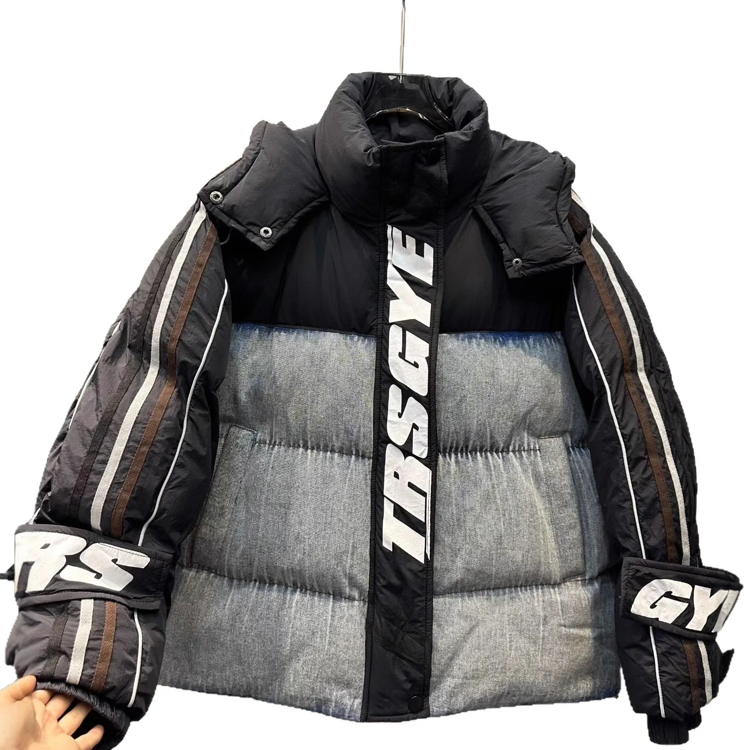 Мотоциклетная хлопковая куртка в европейском стиле для женщин - Фотография_5