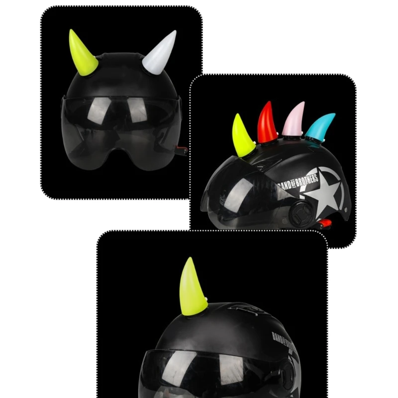 Разноцветный шлем с рогами дьявола - Фотография_5