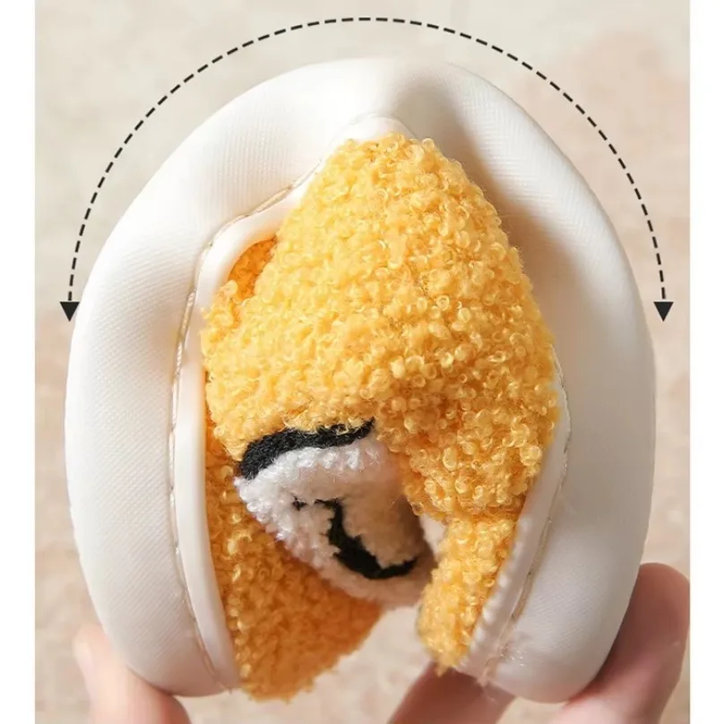 Женские и мужские тапочки с нечетким улыбкой - Фотография_5