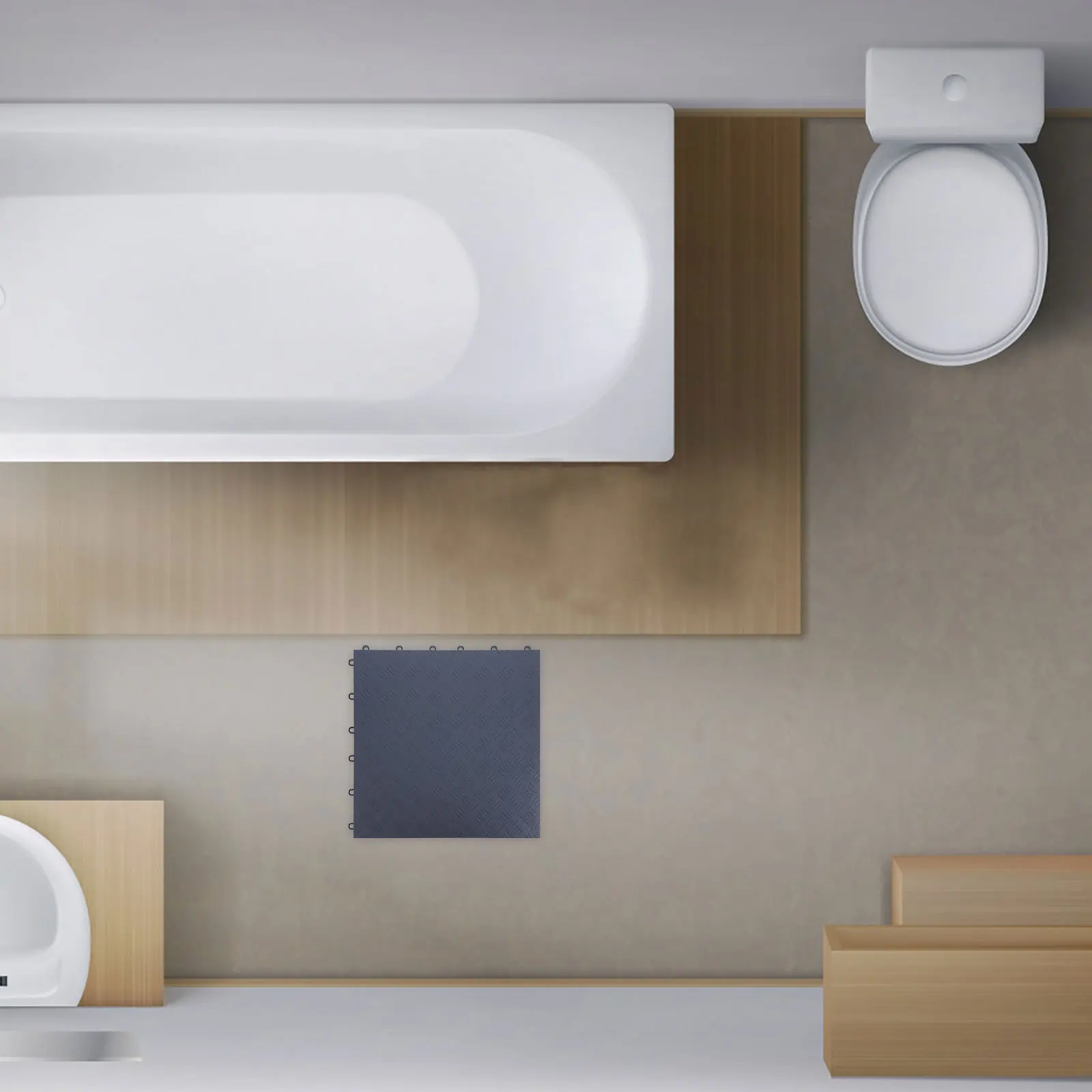 Утолщенная блокирующая противоскользящая плитка для пола в гараже - Фотография_3