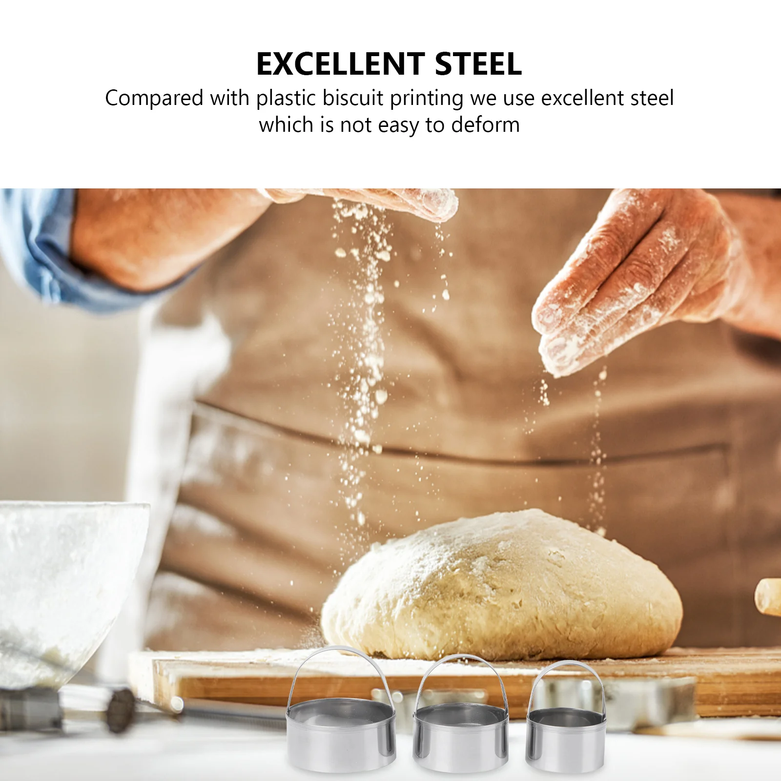 Круглый набор формочек для печенья из нержавеющей стали - Фотография_6