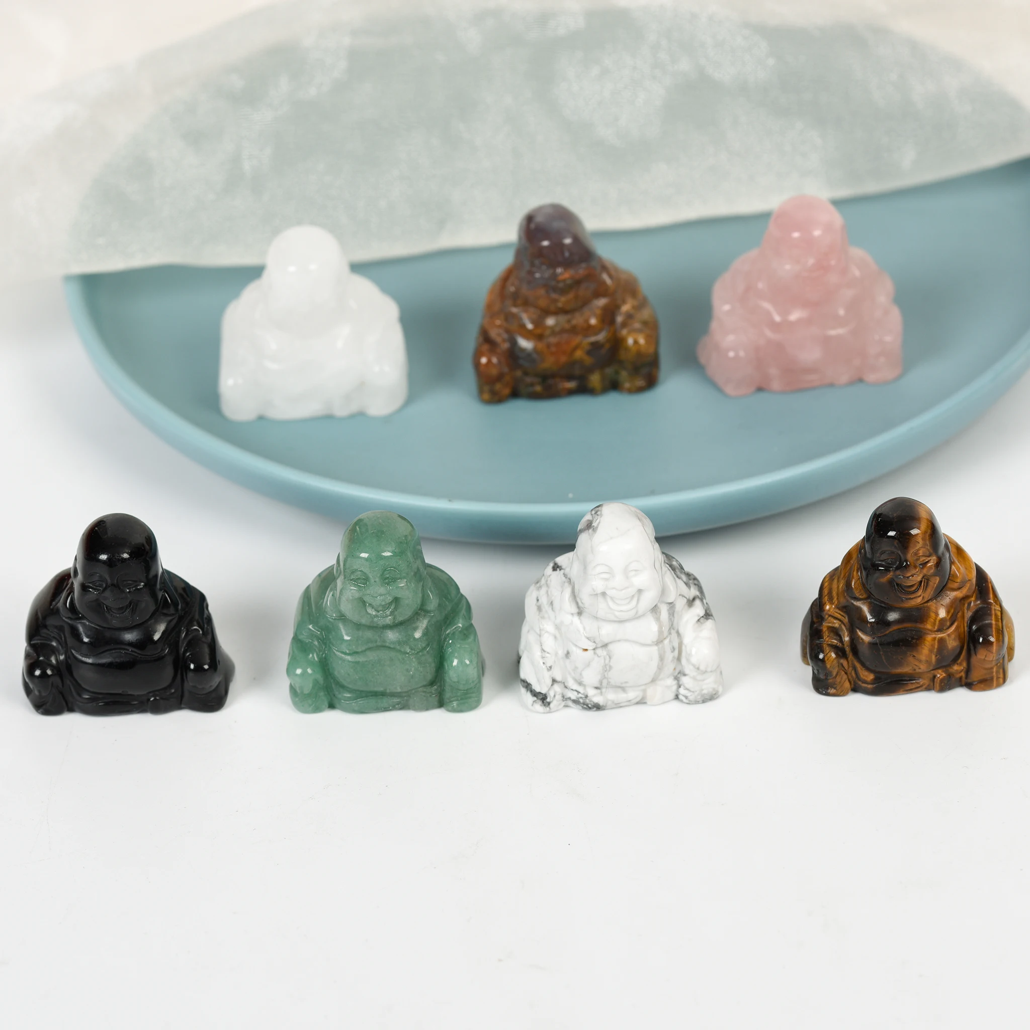 Кристалл смеющаяся резьба будды - Фотография_5