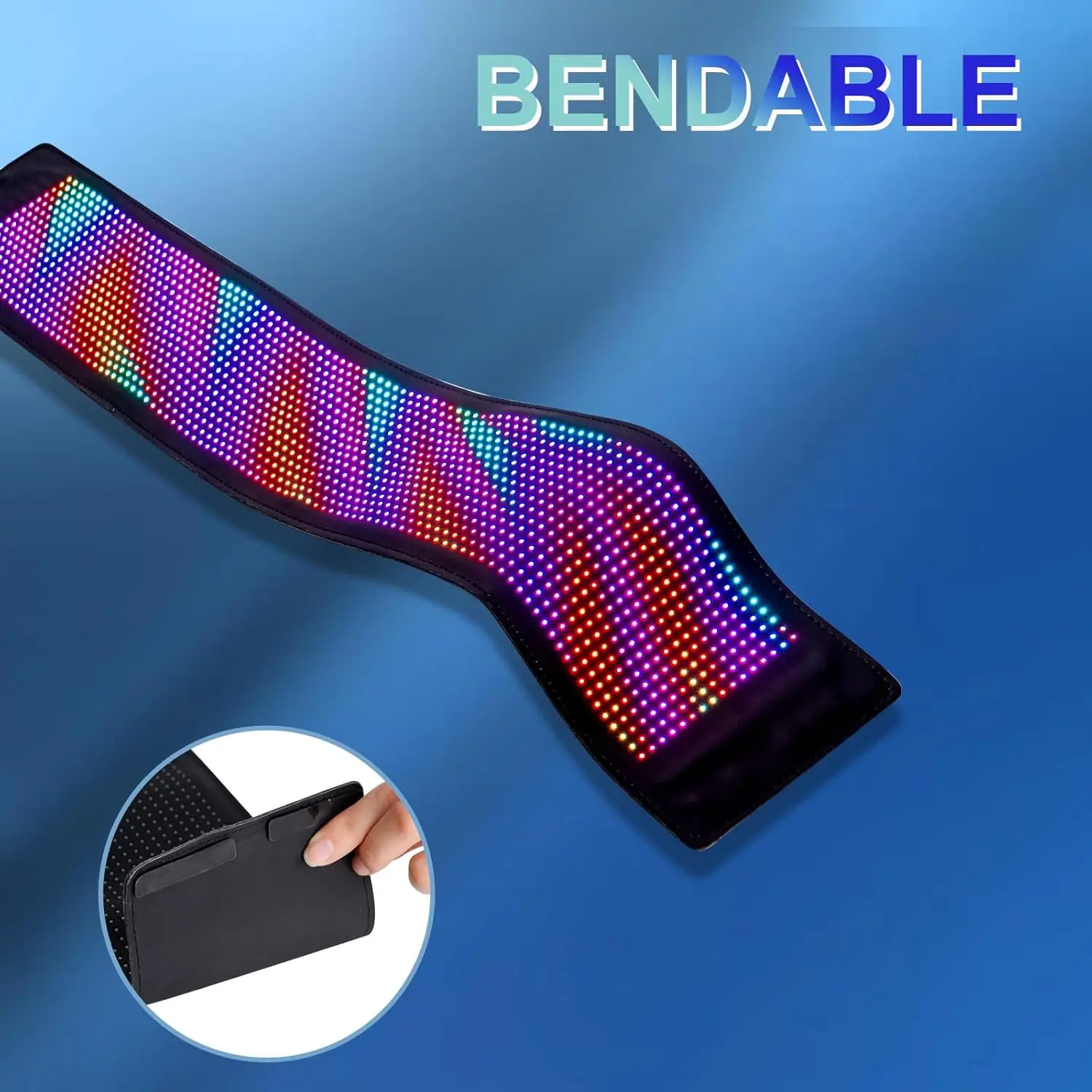 Гибкая светодиодная вывеска usb длиной 27 x 5 дюймов - Фотография_2
