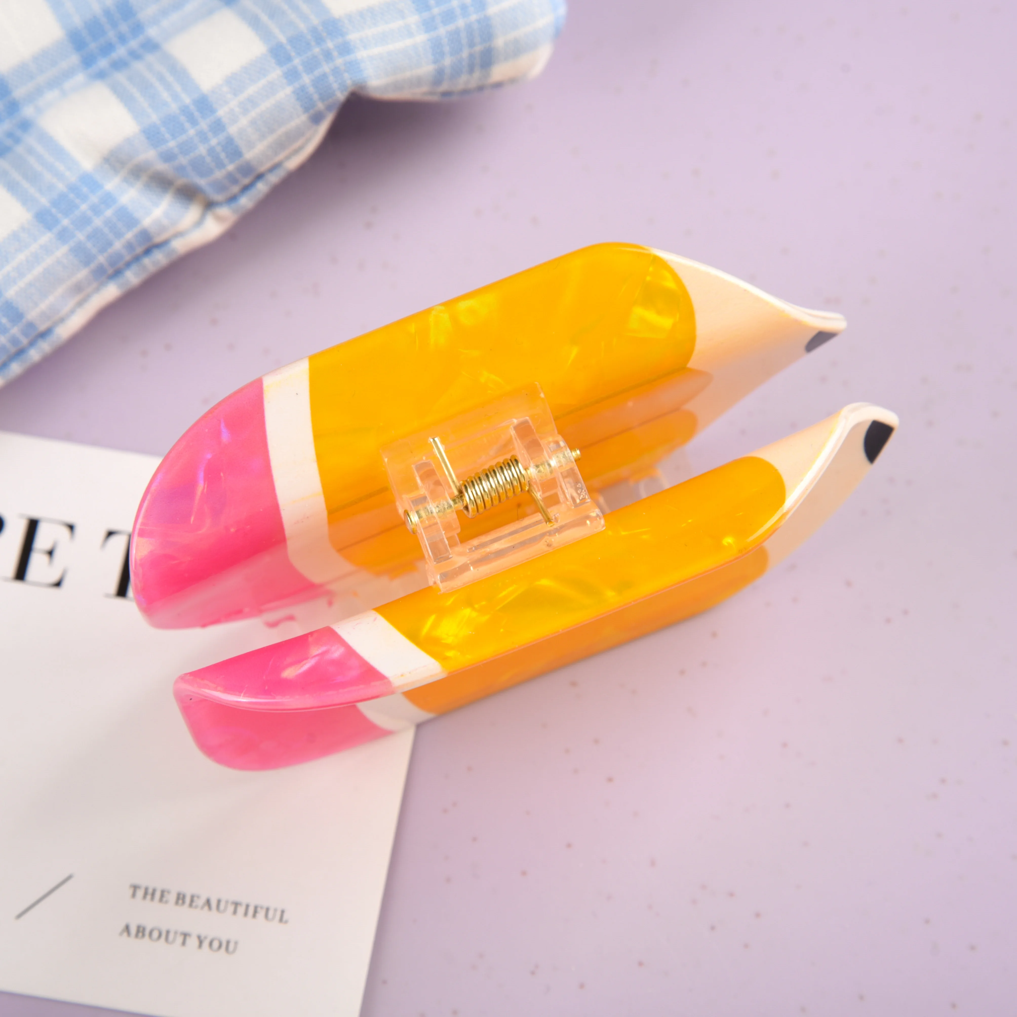 Ds 8,9 см желтый карандаш для волос - Фотография_4