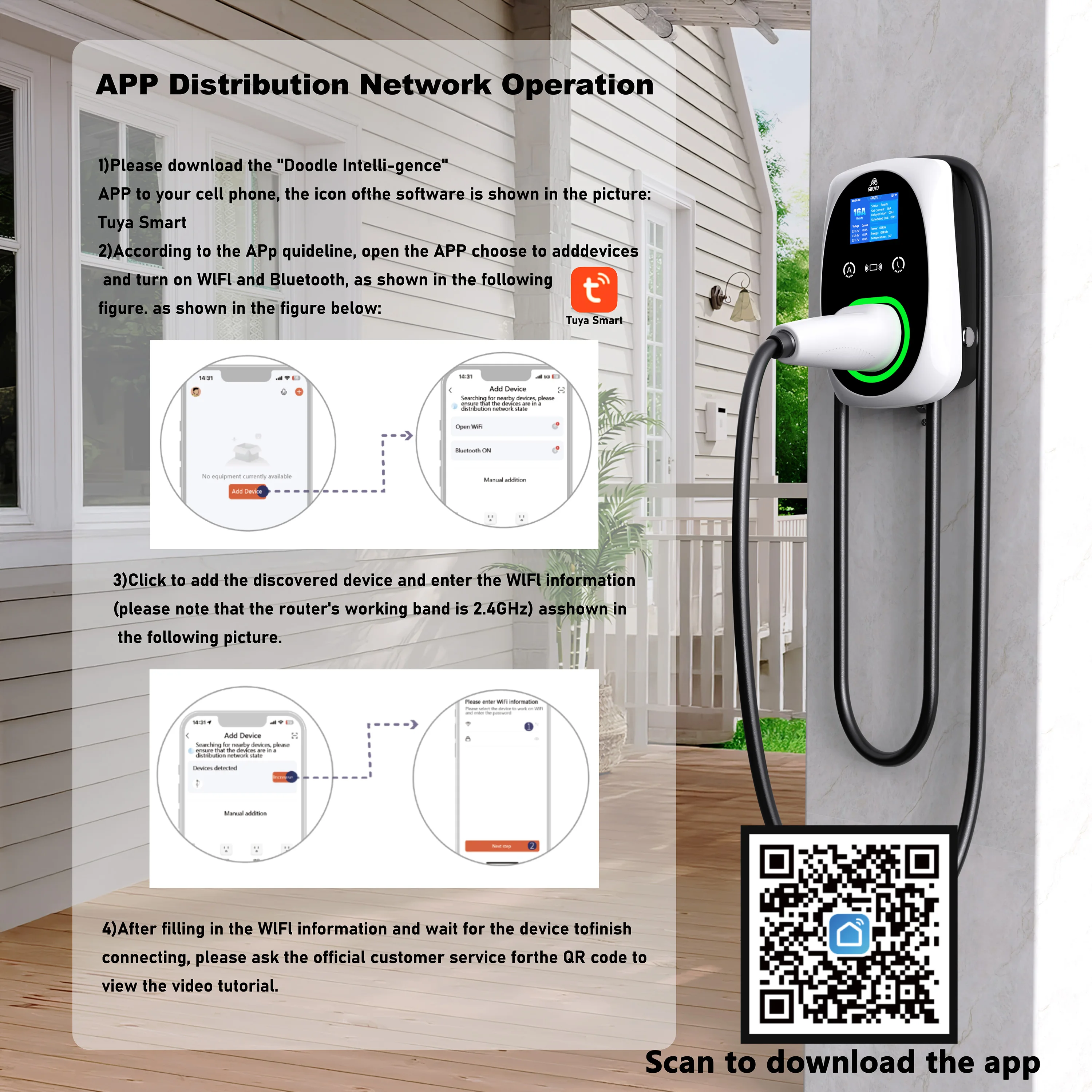 Gwuyu новое зарядное устройство для электромобилей 32a 7 - Фотография_6