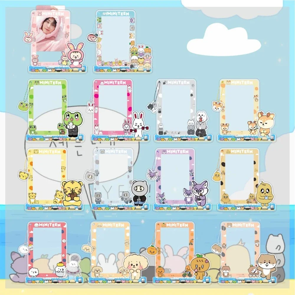 Брелок для ключей в рамке для фотокарточек kpop min 34