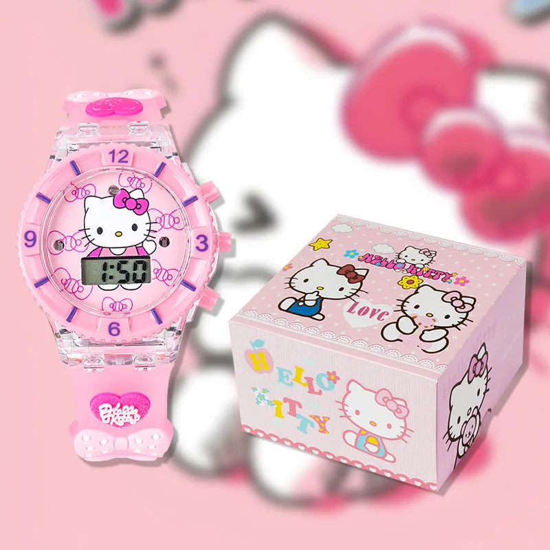 Новые детские часы hello kitty с коробкой kuromi unicorn