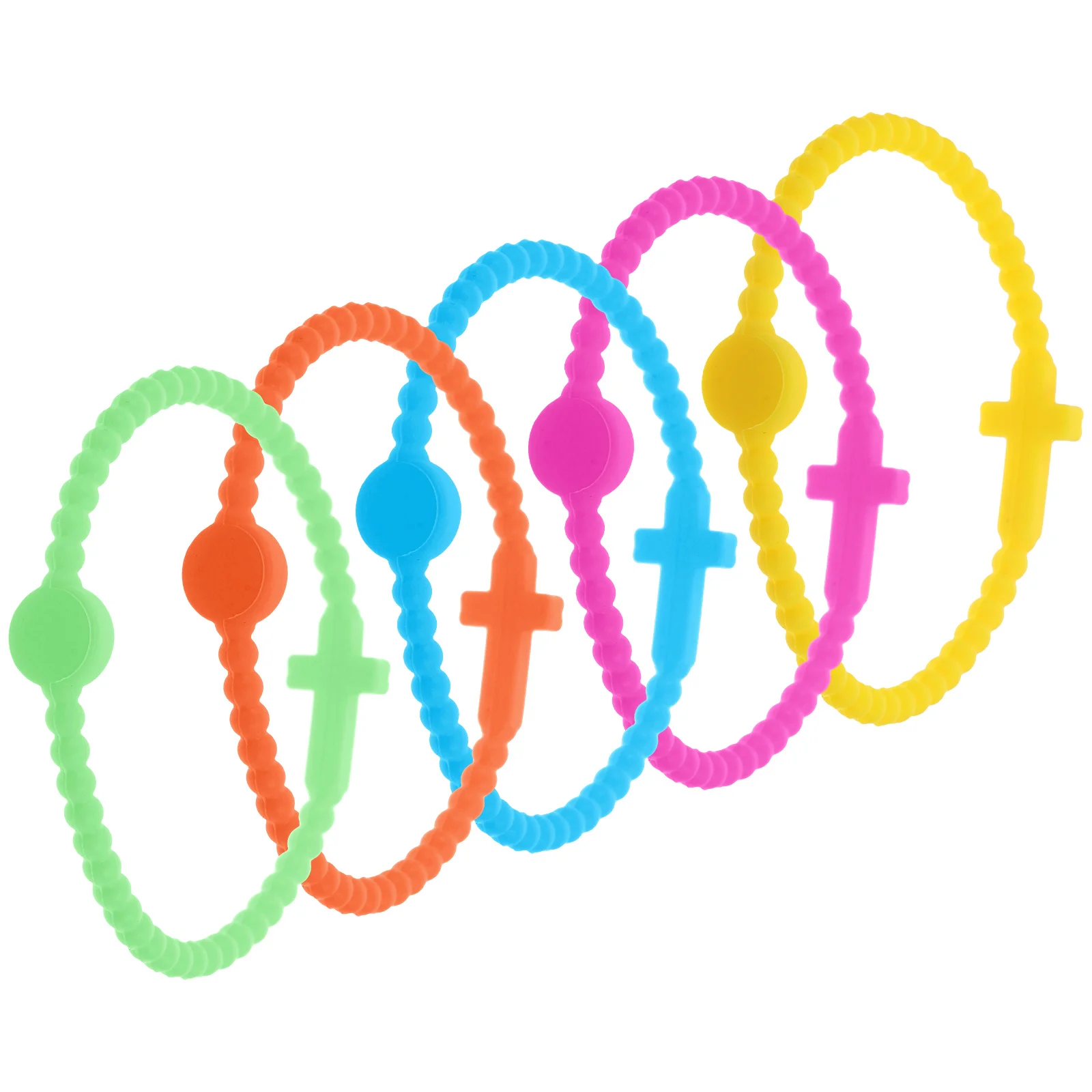 Спортивные красочные браслеты эластичные - Фотография_5