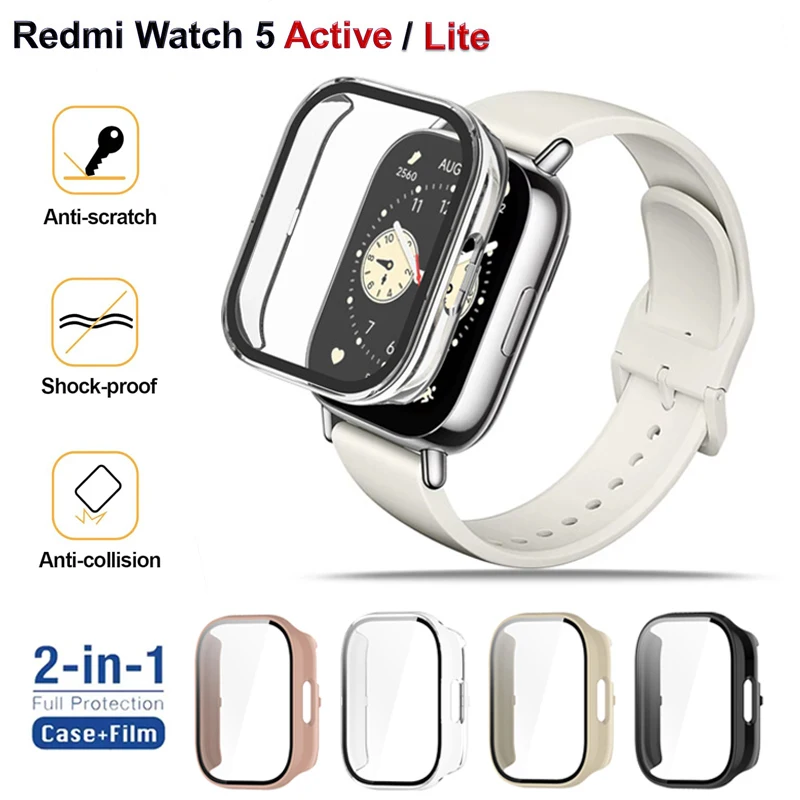 Чехол из закаленного стекла + пк для xiaomi redmi watch 5 - Фотография_3