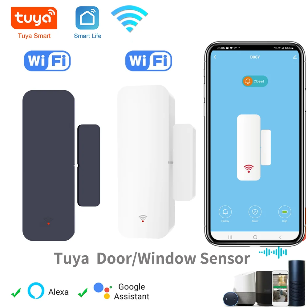 Tuya wi-fi дверной датчик