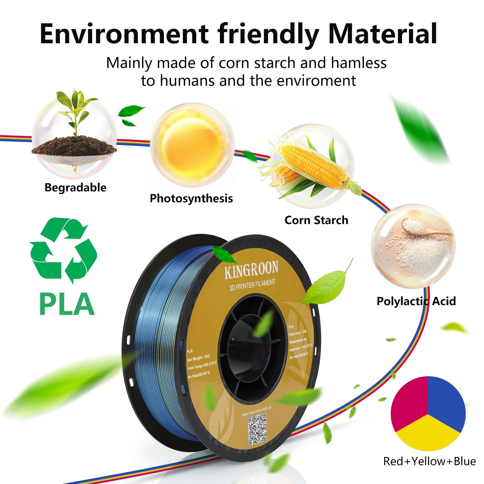 Keepang silk pla filament 5 кг - Фотография_2