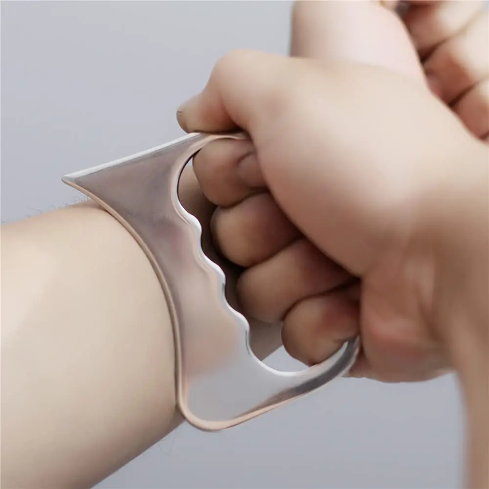 Скребок gua sha из нержавеющей стали - Фотография_5