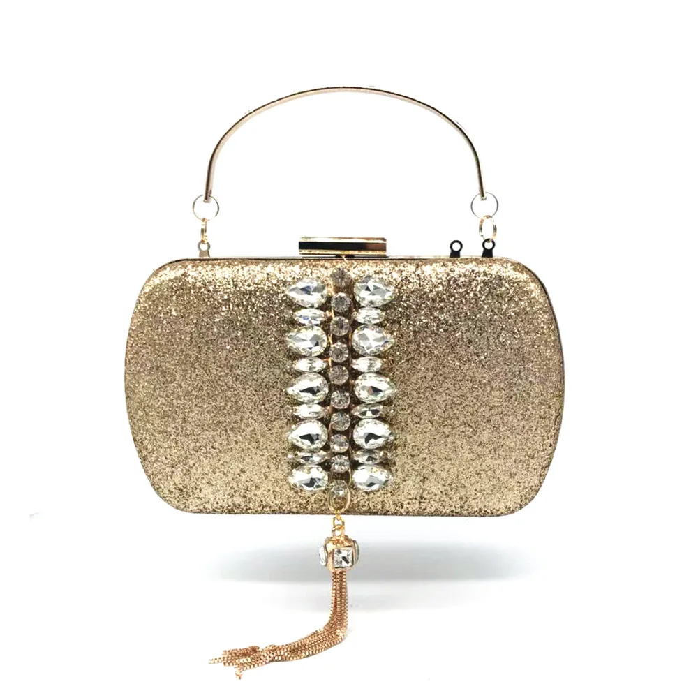 Новый стиль, расшитая блестками вечерняя сумка с бахромой и цепочкой - Фотография_2