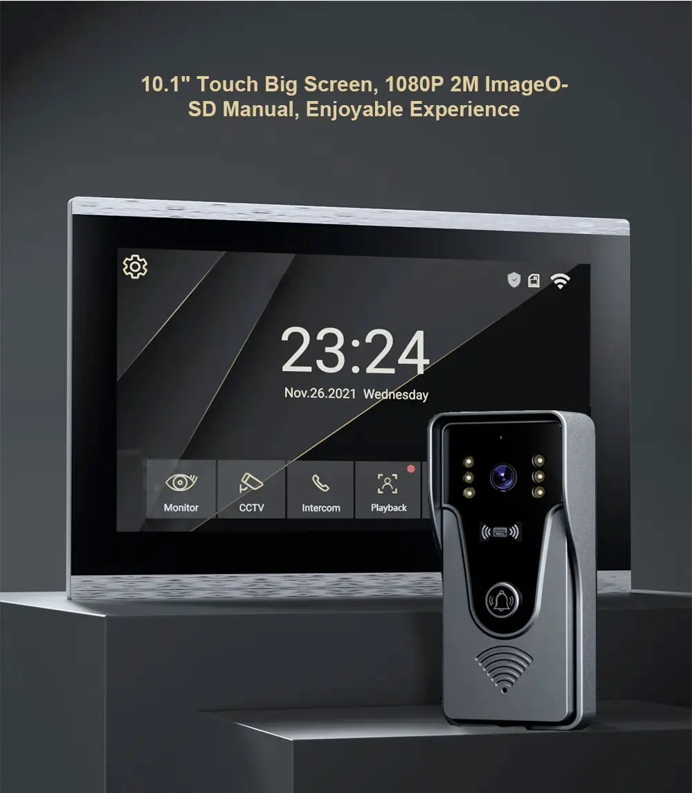 Tuya 1080p 10-дюймовый цветной сенсорный экран - Фотография_3