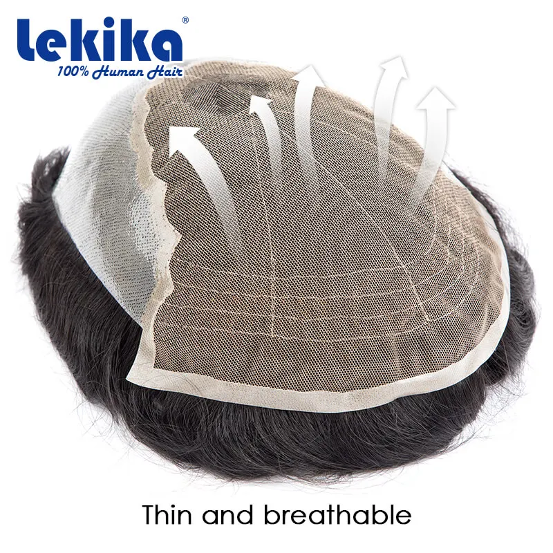 Q6 мужской парик мужские волосы - Фотография_3