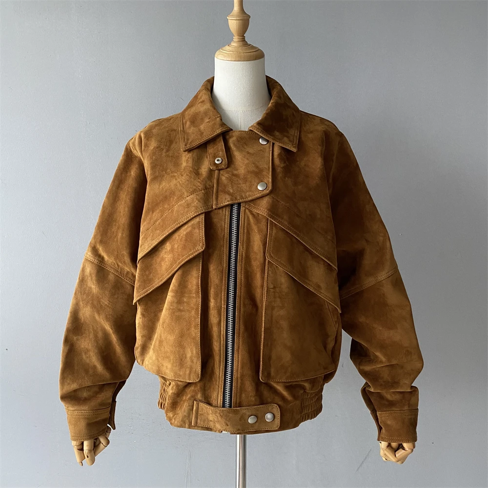 Женская куртка из натуральной замши jaxmonoy - Фотография_4