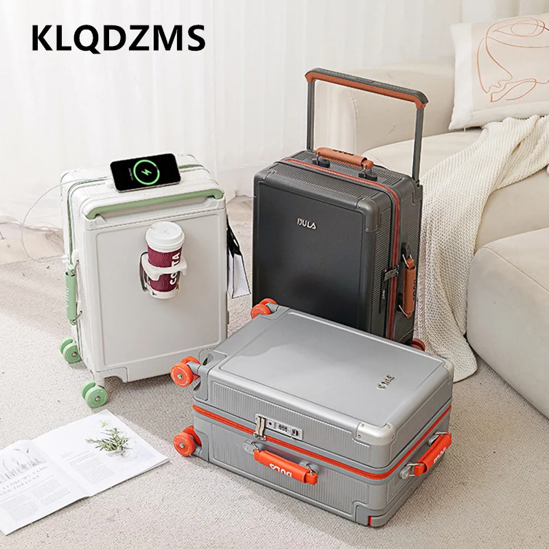Klqdzms чемодан с зарядкой через usb