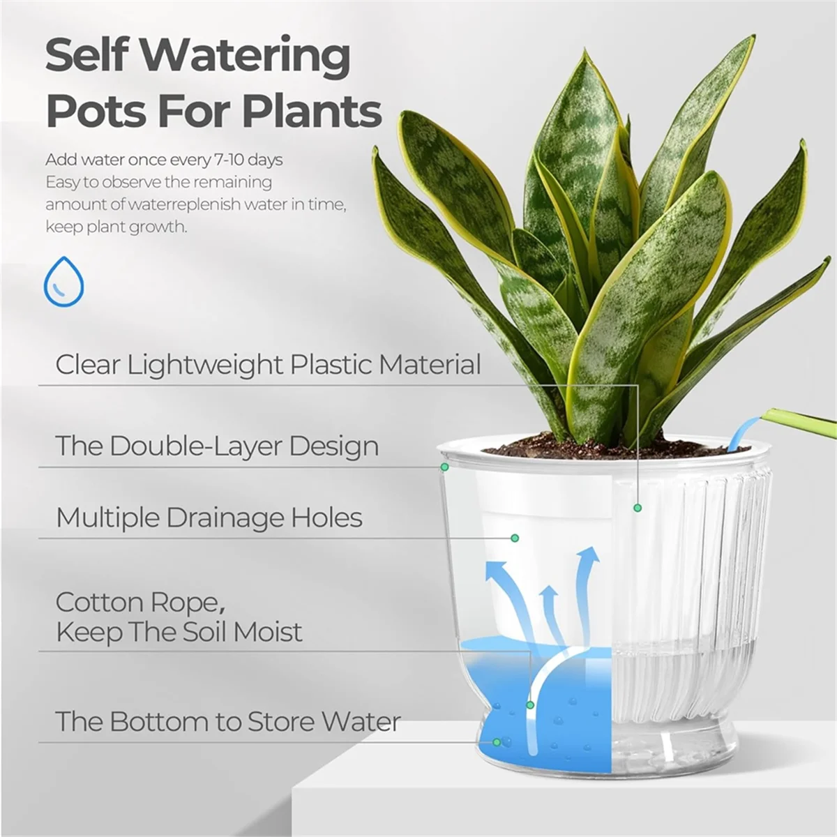 Самополивные горшки для растений a65i