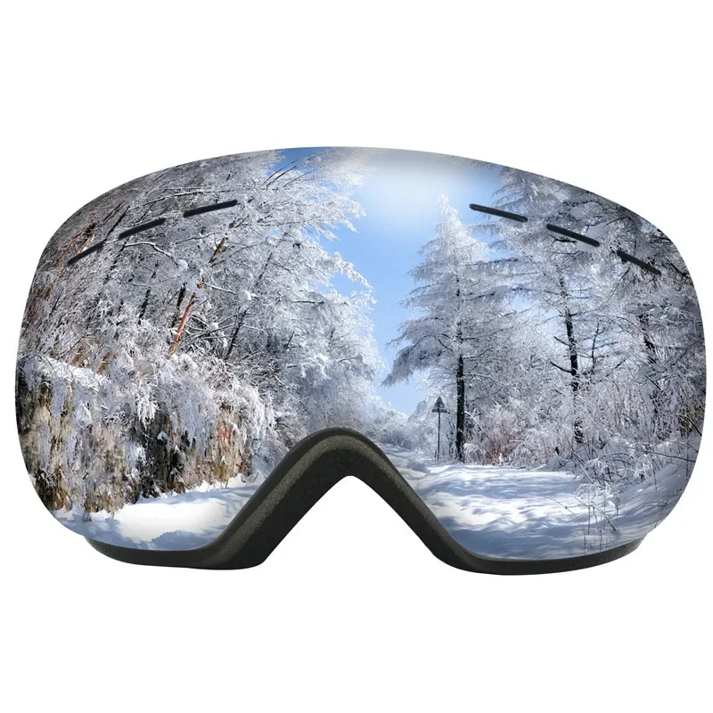 Незапотевающие двухслойные лыжные очки uv400