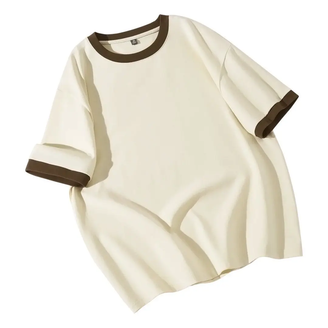 Новые летние лоскутные женские футболки с цветными блоками - Фотография_3