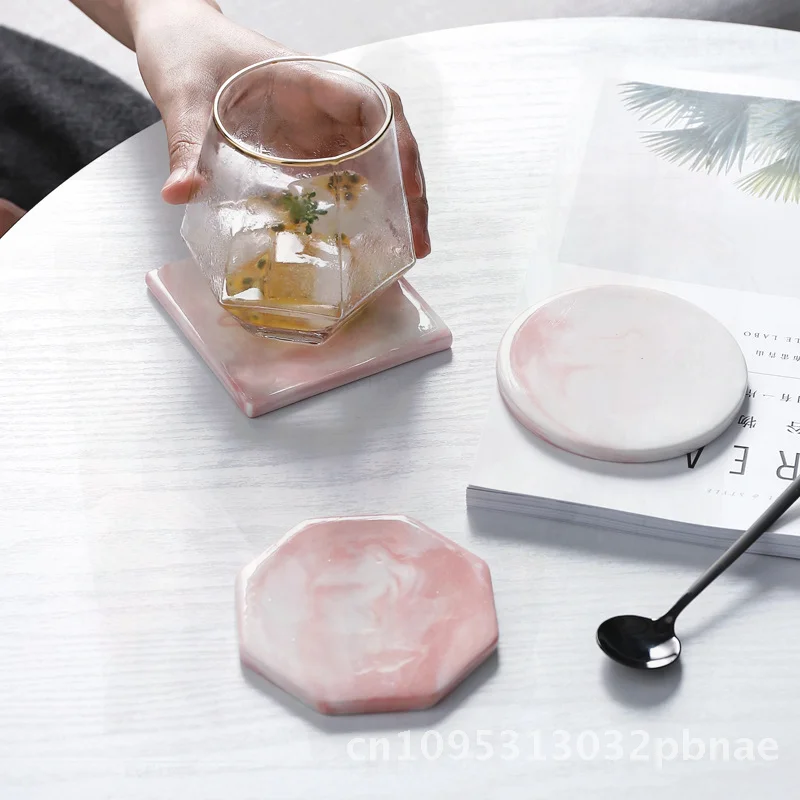 Скандинавская мраморная пробковая подставка - Фотография_2