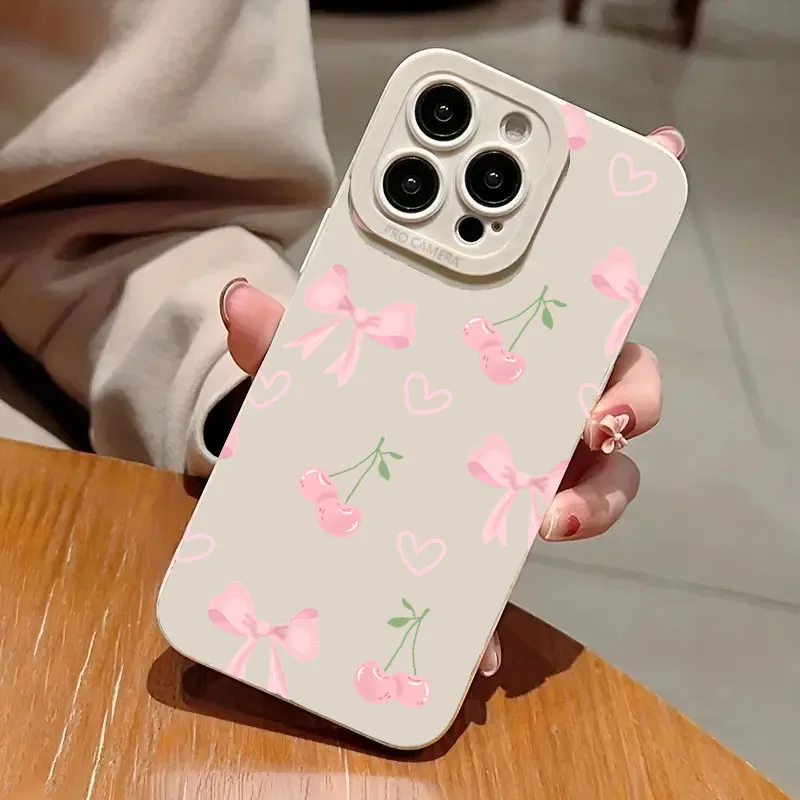 Чехол для телефона girly pink cherry - Фотография_6