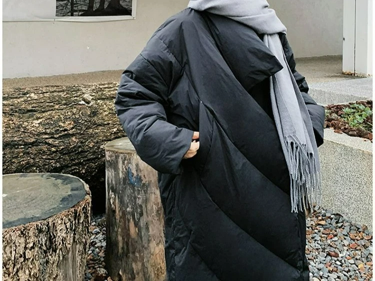 Года, зимняя толстая хлопковая куртка до колена - Фотография_3