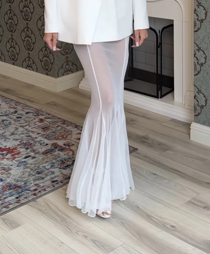 Весенние новые атласные топы с длинными рукавами - Фотография_3