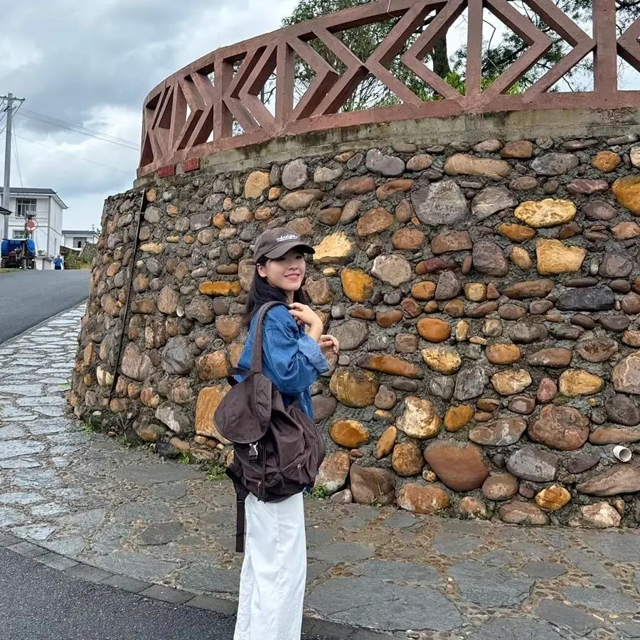 Новый стиль коричневый рюкзак с - Фотография_6