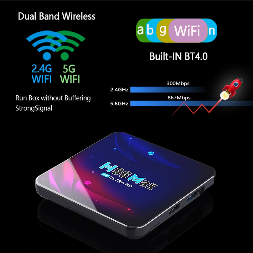 Global h96 max smart tv box android 11 2 - Фотография_3