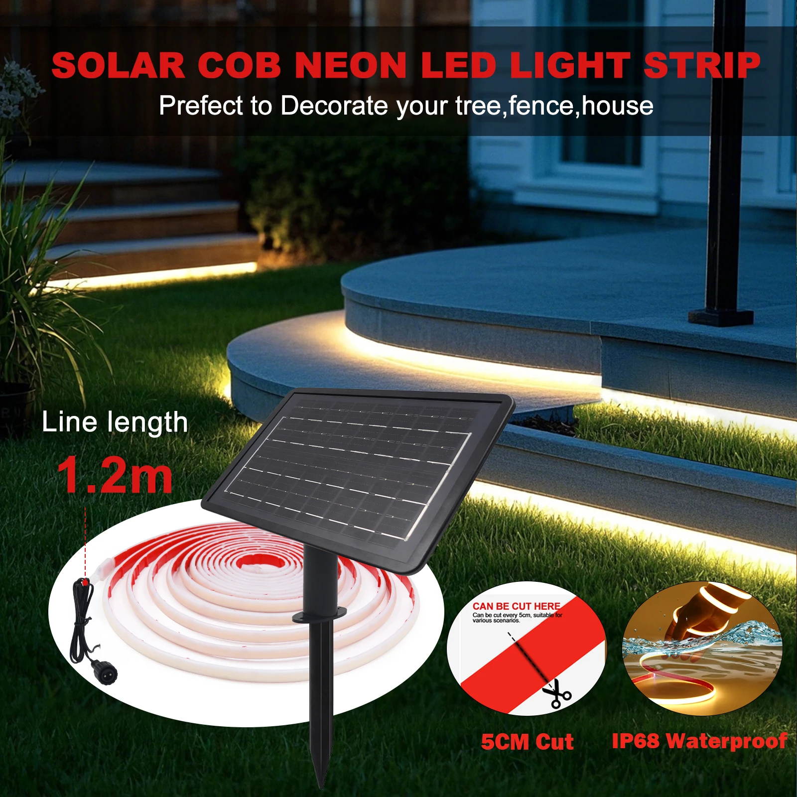 Dc24v солнечная неоновая лента - Фотография_3