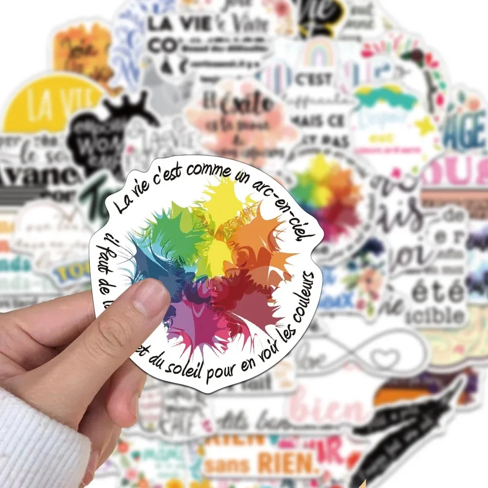 Цветные французские вдохновляющие цитаты - Фотография_3